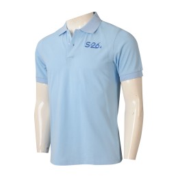 P1231 Ordered Polo shirt lapel color printed logo tailored Polo shirt manufacturer lake blue P1231 Ordered Polo shirt lapel color printed logo tailored Polo shirt manufacturer lake blue